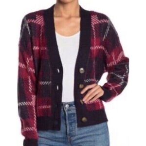 Sweater Red Pompeii Ruth Plaid Abound